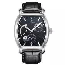 AILANG time vintage reloj brand diver watch adopt swiss gear diesel sport luxury men's leather belt automatic sport black watch