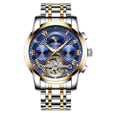 AILANG original brand men's automatic watch top luxury steel watch business man fashion with standard clock mechanical male 2019