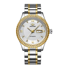 AILANG top luxury brand men's steel watch men's mechanical clock waterproof quality watch