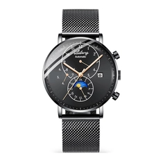 AILANG Brand Men's Mechanical Watch Quality Automatic Minimalist Waterproof Stainless Steel Diesel Watch Diver Simple Style Men