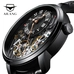Top luxury brand expensive men's watch automatic mechanical quality watch Roman double tourbillion Swiss watch leather male 2019