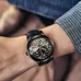 Top luxury brand expensive men's watch automatic mechanical quality watch Roman double tourbillion Swiss watch leather male 2019