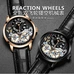 Top luxury brand expensive men's watch automatic mechanical quality watch Roman double tourbillion Swiss watch leather male 2019