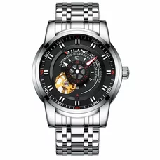 AILANG luxury brand men fashion personality Tourbillon automatic mechanical watch waterproof stainless steel 