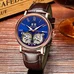 AILANG Luxury Brand Watches Automatic Mechanical Mens Watch Tourbillon Waterproof Double Calendar Blue Leather AILANG Luxury Brand Watches Automatic Mechanical Mens Watch Tourbillon Waterproof Double Calendar Blue Leather