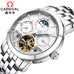 Skeleton Watch CARNIVAL Luxury Men's Watches Top brand Tourbillon Moon chase Automatic Watch Men Calendar Mechanical watches