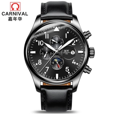 New Luxury Watch Top brand CARNIVAL Auto mechanical Watches Men Watch Hardlex Calendar Luminous Waterproof Business Casual Sport New Luxury Watch Top brand CARNIVAL Auto mechanical Watches Men Watch Hardlex Calendar Luminous Waterproof Business Casual Sport
