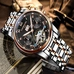 Skeleton Watch CARNIVAL Fashion Tourbillon Automatic Watch men Complete calendar Week HD Luminous Full steel Mechanical watches Skeleton Watch CARNIVAL Fashion Tourbillon Automatic Watch men Complete calendar Week HD Luminous Full steel Mechanical watches