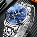 Skeleton Watch Men Automatic Luxury Brand CARNIVAL Multi function Mechanical Watch Waterproof Moon phase Calendar Week Luminous