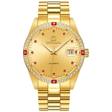 CARNIVAL Luxury Golden Business Men Watch Top Brand Automatic Watch Men Complete Calendar Waterproof luminous mechanical watches