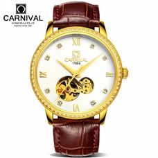 Ultrathin tourbillion men watch CARNIVAL Automatic Watch Men MIYOTA Leather Band Sapphire Waterproof Fashion mechanical watches Ultrathin tourbillion men watch CARNIVAL Automatic Watch Men MIYOTA Leather Band Sapphire Waterproof Fashion mechanical watches