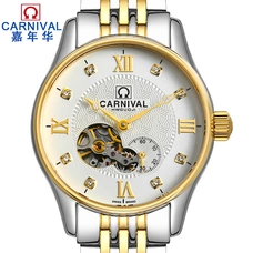 CARNIVAL New Fashion Tourbillion Men Watch Top brand Automatic Watch Men Sapphire Crystal Waterproof Business mechanical watches