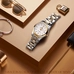 Regalos para mujer CARNIVAL Luxury Gold Women watches High-end Automatic Watch Women Calendar Waterproof Sapphire Full Steel