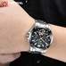Multi function Mechanical Skeleton Watch Luxury Brand CARNIVAL Tourbillon Automatic Watch men Calendar HD Luminous Ceramic Band