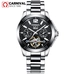 Multi function Mechanical Skeleton Watch Luxury Brand CARNIVAL Tourbillon Automatic Watch men Calendar HD Luminous Ceramic Band