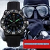Sport Watch Top Brand Carnival Tritium self luminous Watch Men Diving Mens Watches Quartz Calendar Waterproof Relogio Masculino