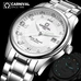 Skeleton watch Top brand CARNIVAL Fashion Automatic watch Men Calendar Tritium self luminous 30m waterproof Full steel Watches