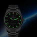 Skeleton watch Top brand CARNIVAL Fashion Automatic watch Men Calendar Tritium self luminous 30m waterproof Full steel Watches