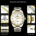 Skeleton watch Top brand CARNIVAL Fashion Automatic watch Men Calendar Tritium self luminous 30m waterproof Full steel Watches