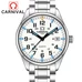 Relogio masculino CARNIVAL Fashion Tritium gas Self Luminous Watch men High end Quartz Wristwatch with Swiss movement Calendar