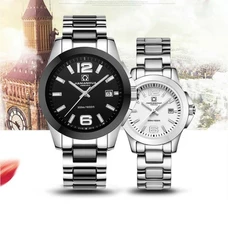 Fashion Pearl ceramics Couple watch CARNIVAL new High end quartz Watch Calendar HD Luminous Waterproof Couple watches for lovers