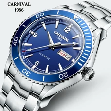 CARNIVAL 2018 Professional diving Automatic watch Fashion Sport watch men with Original imported MIYOTA Movement 50m waterproof