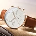 Relogio masculino CARNIVAL Ultra thin Quartz Watch Men Thickness 8 mm Leather Strap 24 hours Sapphire Mirror Luminous Men Watch