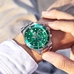 Big Dial Mechanical Watches Self wind CARNIVAL Luxury brand Automatic Watch men Waterproof Calendar Moon phase Luminous Sapphire