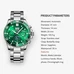 Big Dial Mechanical Watches Self wind CARNIVAL Luxury brand Automatic Watch men Waterproof Calendar Moon phase Luminous Sapphire