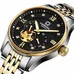 Mens Business Waterproof Steel Watchband Automatic Self-Wind Mechanical Watch Wristwatch - gold bezel black dial Mens Business Waterproof Steel Watchband Automatic Self-Wind Mechanical Watch Wristwatch - gold bezel black dial