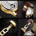 Mens Watch Automatic self-wind Tourbillon Brown Leather Band Date Full Gold Waterproof Watches 40MM Mens Watch Automatic self-wind Tourbillon Brown Leather Band Date Full Gold Waterproof Watches 40MM