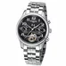 Mens Business Multifunction Holllow-out Dial Steel Watchband Automatic Self-Wind Mechanical Watch Wristwatch - silver bezel black di Mens Business Multifunction Holllow-out Dial Steel Watchband Automatic Self-Wind Mechanical Watch Wristwatch - silver bezel black di