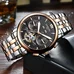 Men Automatic Mechanical Watch Tourbillon Stainless Steel Rose Gold Date Waterproof Analog Watches Men Automatic Mechanical Watch Tourbillon Stainless Steel Rose Gold Date Waterproof Analog Watches