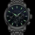 Mens Business Multifunction Moon Phase Dial Steel Watchband Automatic Self-Wind Mechanical Watch Wristwatch - gold bezel white dial Mens Business Multifunction Moon Phase Dial Steel Watchband Automatic Self-Wind Mechanical Watch Wristwatch - gold bezel white dial