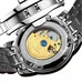 Mens Business Multifunction Moon Phase Dial Steel Watchband Automatic Self-Wind Mechanical Watch Wristwatch - gold bezel white dial Mens Business Multifunction Moon Phase Dial Steel Watchband Automatic Self-Wind Mechanical Watch Wristwatch - gold bezel white dial