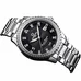 Mens Business Tritium Luminous Waterproof Steel Watchband Automatic Self-Wind Mechanical Watch Wristwatch - silver bezel black dial Mens Business Tritium Luminous Waterproof Steel Watchband Automatic Self-Wind Mechanical Watch Wristwatch - silver bezel black dial