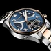 Men Aviator Automatic Mechanical Luminous Blue Dial Rose Gold Steel Case Sapphire Glass Week Watch Men Aviator Automatic Mechanical Luminous Blue Dial Rose Gold Steel Case Sapphire Glass Week Watch