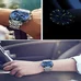 Carnival Men's Tritium Luminous Watch Automatic Mechanical Tourbillon Date Blue Dial Skeleton Watch Carnival Men's Tritium Luminous Watch Automatic Mechanical Tourbillon Date Blue Dial Skeleton Watch