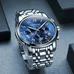 Carnival Men's Tritium Luminous Watch Automatic Mechanical Tourbillon Date Blue Dial Skeleton Watch Carnival Men's Tritium Luminous Watch Automatic Mechanical Tourbillon Date Blue Dial Skeleton Watch