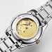 Men Luminous Tritium Automatic Mechanical Watch Blue Light Week days Silver Black Dial Watches