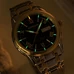 Men Luminous Tritium Automatic Mechanical Watch Blue Light Week days Silver Black Dial Watches