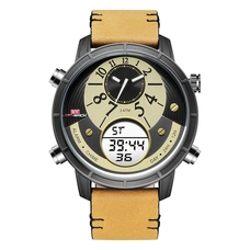 KAT-WACH KT1809 sport watch leather strap quartz watches classic 30M waterproof watch for men  