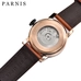 Parnis Mechanical Watches Men Automatic 43mm Luxury Watch Gold Case Waterpoof Power Reserve Wristwatch Relogio Masculino 2018