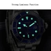 Parnis 40mm Mens Automatic Watch Mechanical Watches Ceramic Diving 100m Steel mekanik erkek kol saati reloj automatico