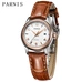 Parnis Watch Mechanical Women Bracelt 2018 Luxury Brand 27mm Sapphire Leather Gold Watch for Ladies Wrist Watch for Women PA2113