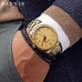 PARNIS 38mm Mechanical Watches Full Stainless Steel 18k Gold-plated Automatic Watch Men Top Brand Luxury relogio masculino 2019