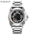 Parnis 44mm Skeleton Men Watch 2018 Luxury Brand Mechanical Watches Japan Mechanic Military Pilot Watch Rose Gold Black Silver