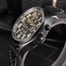 43mm Parnis Quartz Watch Analogue Chronograph Datejust Military Pilot Watch Diving watch 100m waterproof PA6052