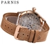 Parnis 44mm Black Dial Mechanical Hand Winding Men's Watches Gold Case Hand Wind Men's Wrist Watch Top Luxury Brand 2019 Clock