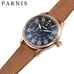 Parnis 44mm Black Dial Mechanical Hand Winding Men's Watches Gold Case Hand Wind Men's Wrist Watch Top Luxury Brand 2019 Clock